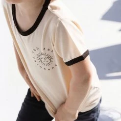 Rowan Clothing Co. Kids Little Rowe Archer Ringer Tee: Sandcastle