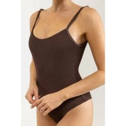 Rowan Clothing Co. Rhythm Wave Break Minimal One Piece Cocolate