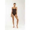 Rowan Clothing Co. Rhythm Wave Break Minimal One Piece Cocolate