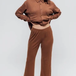 Rowan Clothing Co. Richer Poorer Cozy Rib Split Flare Pant Women's