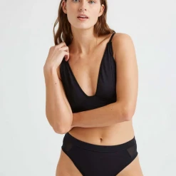 Rowan Clothing Co. Women's Richer Poorer High Cut Brief: Black