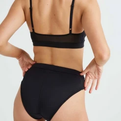 Rowan Clothing Co. Women's Richer Poorer High Cut Brief: Black