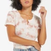 Rowan Clothing Co. Z Supply Lynn Cloud Tie Dye Slub Bodysuit