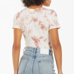 Rowan Clothing Co. Z Supply Lynn Cloud Tie Dye Slub Bodysuit