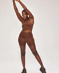 Rowan Clothing Co. Girlfriend Collective High Rise Run Short: Earth