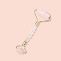 Rowan Clothing Co. Cardea Au Set Rose Quartz Roller
