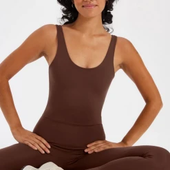 Rowan Clothing Co. Girlfriend Scoop Back Unitard: Earth 13 Rowan Clothing Co. Girlfriend Scoop Back Unitard: Earth