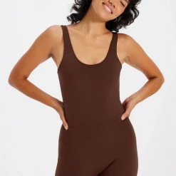 Rowan Clothing Co. Girlfriend Scoop Back Unitard: Earth 15 Rowan Clothing Co. Girlfriend Scoop Back Unitard: Earth