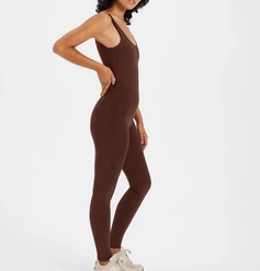 Rowan Clothing Co. Girlfriend Scoop Back Unitard: Earth 11 Rowan Clothing Co. Girlfriend Scoop Back Unitard: Earth