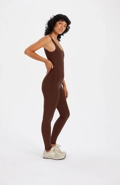 Rowan Clothing Co. Girlfriend Scoop Back Unitard: Earth 5 Rowan Clothing Co. Girlfriend Scoop Back Unitard: Earth