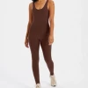 Rowan Clothing Co. Girlfriend Scoop Back Unitard: Earth