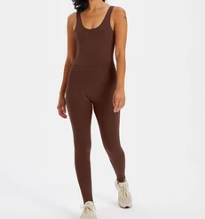 Rowan Clothing Co. Girlfriend Scoop Back Unitard: Earth