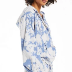 Rowan Clothing Co. Z Supply Heart Full Tie Dye Hoodie