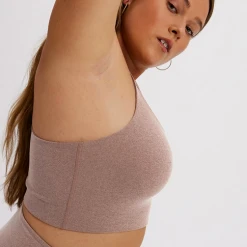 Rowan Clothing Co. Girlfriend Collective Float Cleo Bra: Cocoon Heather