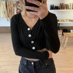 Rowan Clothing Co. Women's Glamorous Macee Cardi Black