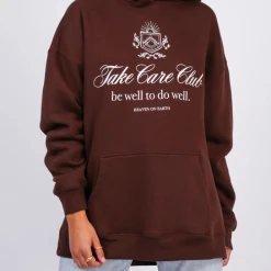 Rowan Clothing Co. Brunette The Label Take Care Big Sister Hoodie