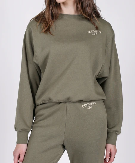 Rowan Clothing Co. Women's Brunette The Label Country Girl Crewneck 3 Rowan Clothing Co. Women's Brunette The Label Country Girl Crewneck