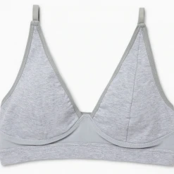 Rowan Clothing Co. Richer Poorer High Cut Bralette GREY Women's