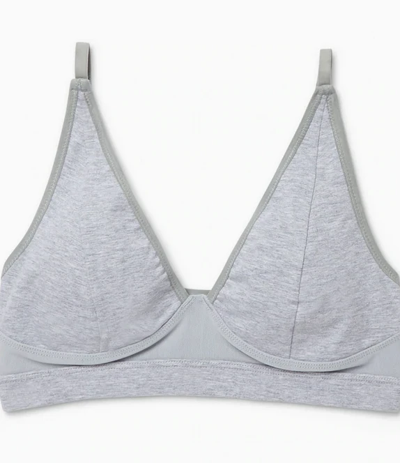 Rowan Clothing Co. Richer Poorer High Cut Bralette GREY Women's 4 Rowan Clothing Co. Richer Poorer High Cut Bralette GREY Women's