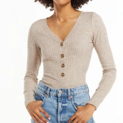 Rowan Clothing Co. Z Supply Hannah Rib Bodysuit Women's