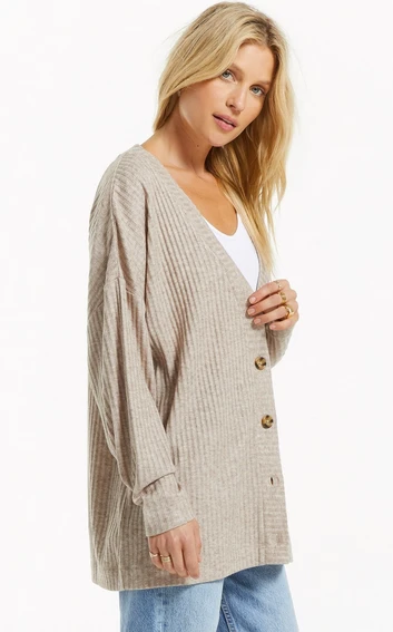 Rowan Clothing Co. Z Supply Midori Rib Cardigan Women's 4 Rowan Clothing Co. Z Supply Midori Rib Cardigan Women's