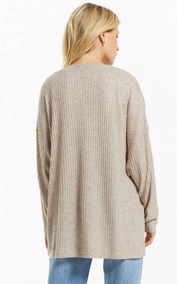 Rowan Clothing Co. Z Supply Midori Rib Cardigan Women's 5 Rowan Clothing Co. Z Supply Midori Rib Cardigan Women's