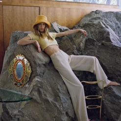 Rowan Clothing Co. Lack Of Color Wave Bucket: Tangerine Terry