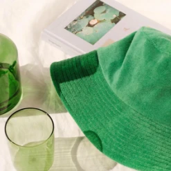 Rowan Clothing Co. Lack Of Color Wave Bucket: Green Terry Women's