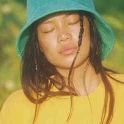 Rowan Clothing Co. Lack Of Color Wave Bucket: Green Terry Women's