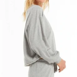 Rowan Clothing Co. Z Supply Allie Distressed Sweatshirt