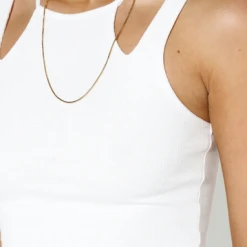 Rowan Clothing Co. Madison The Label Nova Tank WHITE Women's