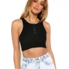 Rowan Clothing Co. Madison The Label Robin Top BLACK Women's