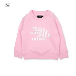 Rowan Clothing Co. Brunette The Label Kids Take Care Of Each Other Core Crew