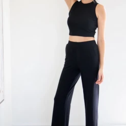 Rowan Clothing Co. Priv Luxe Gaucho Wide Leg Crop Women's
