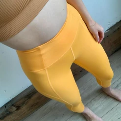 Rowan Clothing Co. Girlfreind High Rise Comp Legging: Orange Zest Women's 8 Rowan Clothing Co. Girlfreind High Rise Comp Legging: Orange Zest Women's