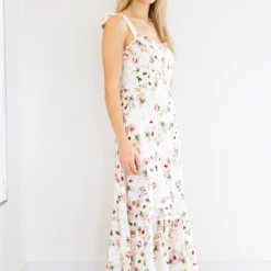 Rowan Clothing Co. Priv Mara Tie Shoulder Midi Dress Women's