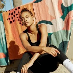 Rowan Clothing Co. Home Sora Towel: Coral