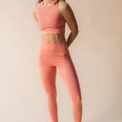 Rowan Clothing Co. Girlfriend Collective High Rise Compressive Leggings: Primrose