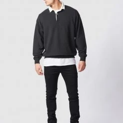 Rowan Clothing Co. Mens Zanerobe Contrast Polo Sweat