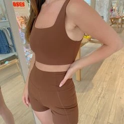 Rowan Clothing Co. Girlfriend Collective Tommy Bra: Earth